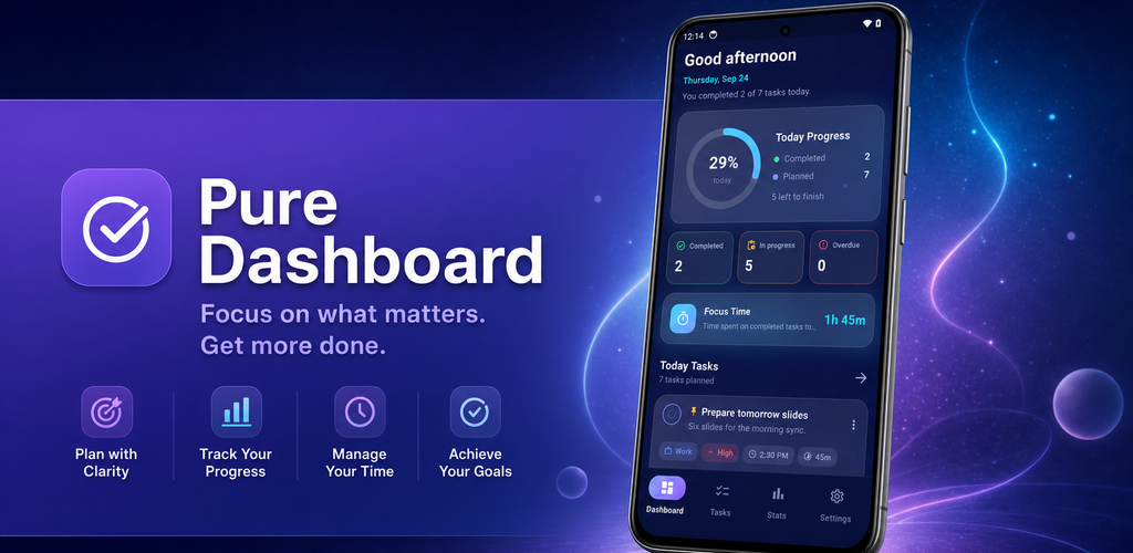 Pure Dashboard app preview